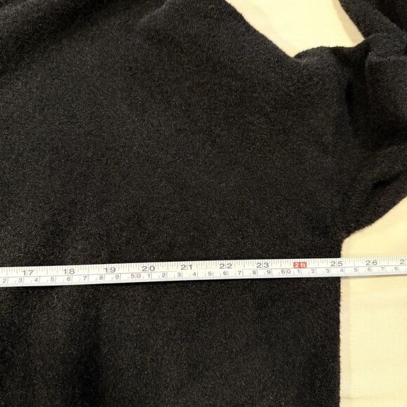 English Factory Black Sweater Pom Pom Hem Knit Pullover Cozy Chic Size Small - Picture 8 of 9